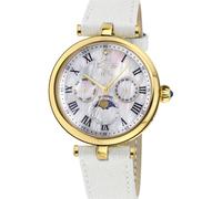 GV2 Women's Florence, Swiss Quartz Watch, MOP white Dial, Handmade Italian Leather, & Sapphire Crystal GV2 White One Size
