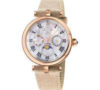 GV2 Women's Florence, Swiss Quartz Watch, MOP white Dial, Handmade Italian Leather, & Sapphire Crystal in Tan GV2 Tan One Size