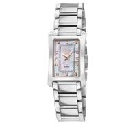 Luino, Swiss Quartz Watch, Black MOP Dial, 316L Stainless Steel, and Sapphire Crystal GV2 Silver One Size