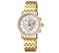 GV2 Women's Marsala Chrono White Dial Stainless Steel Watch in Gold