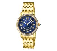 Marsala, Swiss Quartz Watch, Blue MOP Dial, 316L Stainless Steel, and Sapphire Crystal GV2 Gold One Size