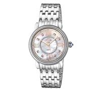 Marsala, Swiss Quartz Watch, White MOP Dial, 316L Stainless Steel, and Sapphire Crystal GV2 Silver One Size