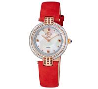 Gv2 Matera Swiss Quartz 12804 Diamond Swiss Quartz Watch In Red Red One Size