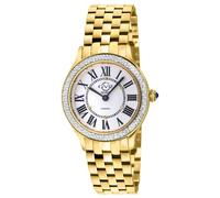 GV2 Women's Milan Swiss Quartz 32 MM White Dial 316L Stainless Steel Sapphire Crystal Watch in Gold GV2 Gold One Size