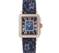 GV2 Women's Padova Floral, Swiss Quartz Watch, MOP Blue Dial, Genuine Hand Made Italian Leather, & Sapphire Crystal
