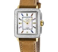 GV2 Women's Padova Gemstone 12334.1 Light Tan Swiss Quartz Watch GV2 Light Tan One Size