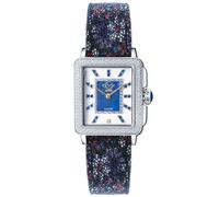 Padova Gemstone Floral, Swiss Quartz Watch, Blue MOP Dial, Hand made Italian leather, and Sapphire Crystal GV2 Blue One Size