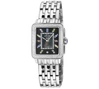 GV2 Women's Padova Gemstone, Swiss Quartz Watch, Black MOP Dial, 316L Stainless Steel, & Sapphire Crystal in Silver GV2 Silver One Size