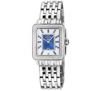 Gv2 Padova Gemstone, Swiss Quartz Watch, Blue Mop Dial, 316L Stainless Steel, And Sapphire Crystal In Silver Silver One Size