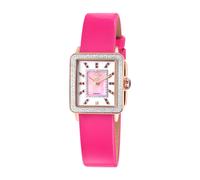 GV2 Women's Padova Gemstone, Swiss Quartz Watch, Purple MOP Dial, Hand made Italian leather, & Sapphire Crystal in Pink