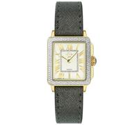 GV2 Women's Padova Swiss Quartz Diamonds Silver Dial Yellow Gold Watch in Black GV2 Black One Size