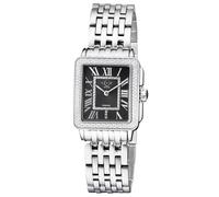GV2 Women's Padova, Swiss Quartz Watch, Black Dial, 316L Stainless Steel, & Sapphire Crystal in Silver
