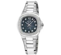 Potente, Swiss Quartz Watch, Black MOP Dial, 316L Stainless Steel, and Sapphire Crystal GV2 Metallics One Size