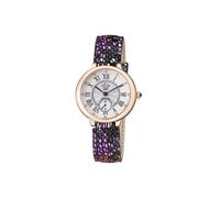 GV2 Women's Rome, Swiss Quartz Watch, White Dial, leather, & Sapphire Crystal