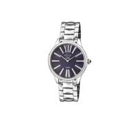 GV2 Women's Siena Blue Dial Stainless Steel 11722 Swiss Quartz Watch in Silver