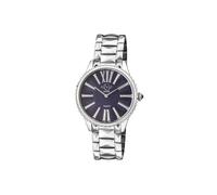 GV2 Women's Siena Blue Dial Stainless Steel 11722 Swiss Quartz Watch in Silver GV2 Silver One Size