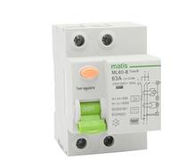 GVBAEPIEO 2P 100mA 25A Type B RCD Earth Leakage Protection Circuit Breaker