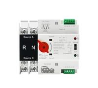 GVBAEPIEO Single-Phase Rail ATS 2P 100A AC 220V 230V Dual Power Automatic Conversion Selection Switch uninterrupted