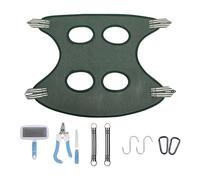 Gvblkq Dog Hammock, Pet Nail Trimming Kit, Cat Grooming Cradle, Filing Board, Comfortable Design, Soft Fabric, Adjustable Size, Perfect for Bathing, Nail Trimming, Ear Cleaning, 10 piece