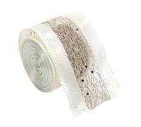 Gvblkq Festive Belt Strap - Champagne Fabric for Holiday Decoration | High Quality Polyester Material with Neat Edge Closure, Elegant Seasonal Trim, Christmas Time