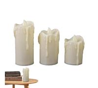 Gvblkq Flameless Candles, Fake Candle Lights, Realistic LED Candles, Battery Operated Candles, Wedding Decorations Candles, Bedside Lamp Candles, Flickering LED Candle Set, Decorative Flameless Candle