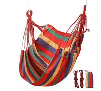 Gvblkq - Hammock Chair, Outdoor Hammock, Indoor Relaxation, Canvas Hammock, Dorm Room Decor, Large Hammock Chair, Thicken Fabric, Comfortable Seating, Portable Chair, Hanging Chair