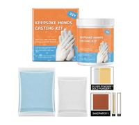 Gvblkq Hand Casting Kit, Couples Hand Casting Powder, Hand Mold Cloning Powder, Three-Dimensional Hand Mold Making, Friendly Molding Powder Kit, Moulding Powder Casting Supplies