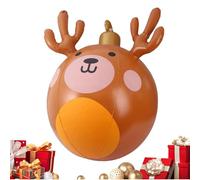 Gvblkq Inflatable Christmas Decorations - 23 Inch Outdoor Christmas Ball Ornaments,Bear Deer Party Decorations for Holiday Yard Outdoor Porch Lawn Pathway Patio Garden