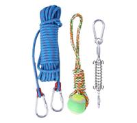 Gvblkq Interactive Dog Rope Toy, Tree Tug Toy For Pets, Dog Rope Tug With Squeaker, Spring Pole Rope Tether Tug Of War Toys For Aggressive Chewers Large Dogs To Interactive Exercise
