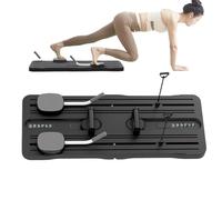 Gvblkq Pilates Reformer Set, Exercises with Pilates Board Trainer for Abdominal Muscles, Foldable Fitness Device for Core Muscles and Postnatal Reformation
