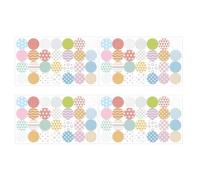 Gvblkq Reinforcement Labels - Tear Prevention Design, Round Sticky Circles, Self Adhesive Hole Protectors for Paper, for Drafting Loose Notes Packages, Paper Repair Supplies, Book Supplies