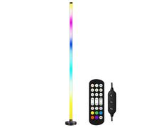 Gvblkq RGB Floor Lamp, Smart Modern Floor Lamp, Tall Corner Lamp Mood Lighting, 10w Color Changing App, Music Synchronization Lamp, Remote Control Ambient Lighting for Home, Living Rooms and Bedrooms