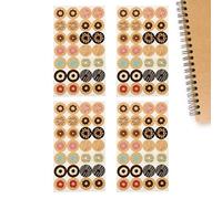 Gvblkq Self Adhesive Hole Protectors - Round Sticky Circles, Paper Reinforcement Labels, Drafting Loose Notes Package Book Supplies, Student Adults Pricing Organizer, Perfect Compatibility