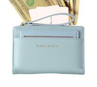 Gvblkq Short Zipper Wallet, Lightweight Card Wallet, Credit Card Wallet With Lanyard, Multi-Functional Coin Purse, Large Capacity Wallet, Zipper Coin Purse, Compact Wallet For Notes, Travel Wallet Wit