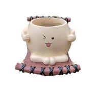 Gvblkq Swing Planter Indoor | Outdoor Plants Pot | Cute Swinging Smiling Face Decorative Plant Pot For Garden, Yard, Indoor Plants