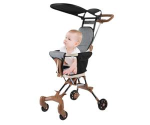 Gvblkq Toddler Stroller Lightweight, Portable Toddler Stroller, Travel-Friendly Stroller, Airplane Storage Stroller, Car Trunk Stroller, Detachable Canopy Stroller, Compact Travel Stroller, EAS