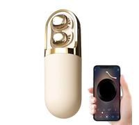 Gvblkq Wireless Earbuds, Vibration Massage Headphones, USB Rechargeable Earphones, Invisible In-Ear Fit, Clear Audio Output, Lightweight Comfort Design, Perfect for Running, Cycling, Travel, (PC+ABS)