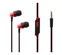 GVC Comfortably Balanced And Crystal Clear Sound Noise Isolating Bass Power Earphones With Mic (Red)