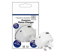 GVC Premium Mains Eco - Friendly Charger For all USB Device - 1 A, White