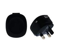 GVC USB 1A Mains Charger Power Adapter (Black)