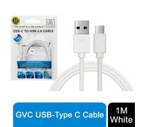 GVC USB to Type C Cable, For Phone & Pad, Charging & Syncing - 1m