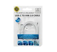 GVC USB to Type C 'Data Cable' for Syncing & Charging in White GVC White