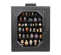 Gvdeirn Miniatures Carry Case 39x30x45cm, Miniatures Storage Case with 6 Adjustable Metal Trays, PE Frame & Transparent Display Window, Miniature Transport Case for Tabletop Gaming & RPG Models