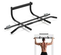 Gvdeirn Pull Up Bar for Doorway, No Screws Chin Up Bar with Ergonomic Foam Grips, Heavy Duty Upper Body Workout Bar for Home Gym, Strength Training & Fitness, Max Load 136kg/300lbs