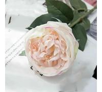 GVEKJ 1pcs Real Touch Roses Flower Artificial Latex Royal Peonies Flowers White Fake Flower Peony for Wedding Home Decoration-Peach
