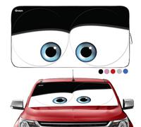 Gven Windshield Sun Shade, 2024 Car Sun Shade for Front Windshield Funny Car Eyes Sunshades Sun Visor Protector Blocks UV Rays Foldable 210T Keep Your Vehicle Cool