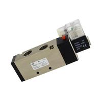GVEXLUOQ 4V410-15 5 Port 2 Position Solenoid Valve with Fittings DC24v DC12V AC110V AC220V AC380V 1Pcs(With 6mm Fittings-01)