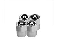 GVFKMNX 4 Pcs Tyre Valve Caps Set,for Acura RL Integra ILX TL TLX MDX RDX CL CSX RSX ZDX TSX NSX GT Leak Proof Dust Seal Corrosion Resistant Leak-Proof Screw-On Easy Grip Car Accessories,White