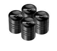 GVFKMNX 4 Pcs Tyre Valve Caps Set,for BYD Atto 3 Yuan Plus Han Tang EV F3 E6 Song Qin Pro G3 I3 Leak Proof Dust Seal Corrosion Resistant Leak-Proof Screw-On Easy Grip Car Accessories,Black