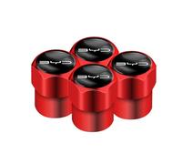 GVFKMNX 4 Pcs Tyre Valve Caps Set,for BYD Atto 3 Yuan Plus Han Tang EV F3 E6 Song Qin Pro G3 I3 Leak Proof Dust Seal Corrosion Resistant Leak-Proof Screw-On Easy Grip Car Accessories,Red